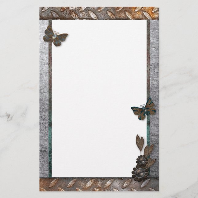 Papelaria Papel de Carta de Ferro (Frente)