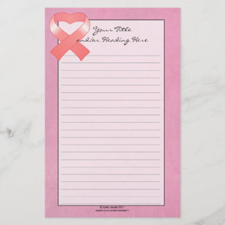 Papelaria Papel de Carta de Fita Rosa