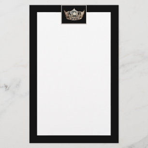 Papelaria Papel de carta de fronteiras da Miss América estil