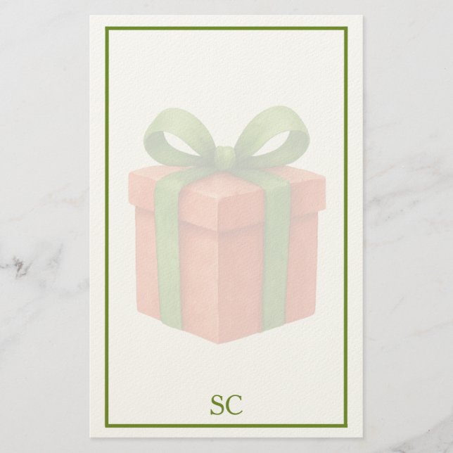 Papelaria Papel de carta de Natal (Frente)