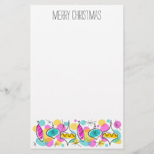 Papelaria Papel de carta de Natal da Linha de Baleeiras da