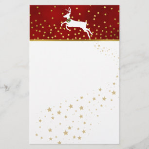 Papelaria Papel de carta de Natal para cervejas e estrelas b
