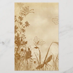 Papelaria Papel De Carta De Natureza Elegante Tema Vintage (