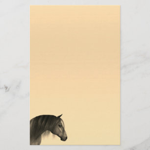 Papelaria Papel de Carta de Pastel de Cabeça de Cavalo