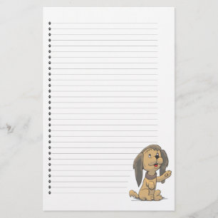 Papelaria Papel De Carta De Pupppy Linhado Adorável