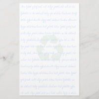 Papel de carta de Reciclado reutilizado