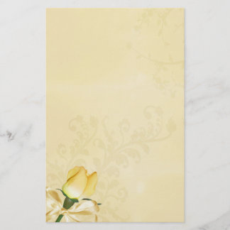 Papelaria Papel de Carta de Rosa Amarelo
