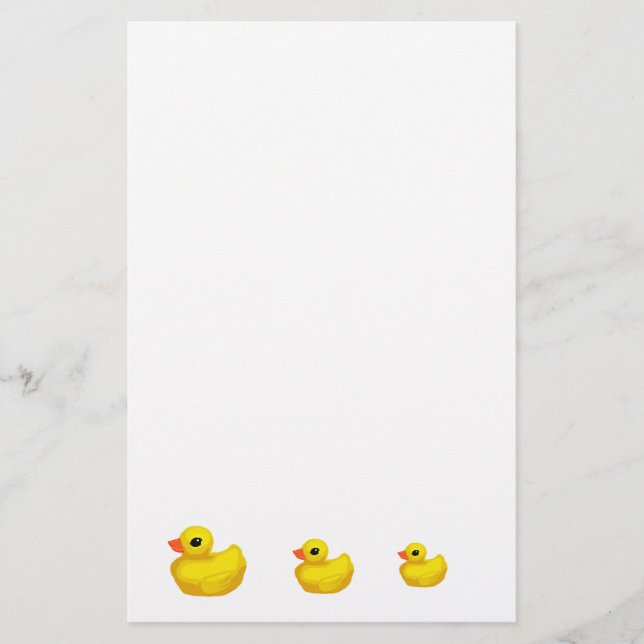 Papelaria Papel de carta de Rubber Ducky (Frente)