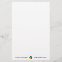 Papelaria Papel de carta de Sinalizador do Orgulho Progressi