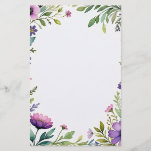 Papelaria Papel de Carta de Sonhos de lavanda