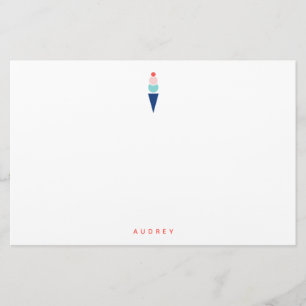 Papelaria Papel de Carta de sorvete