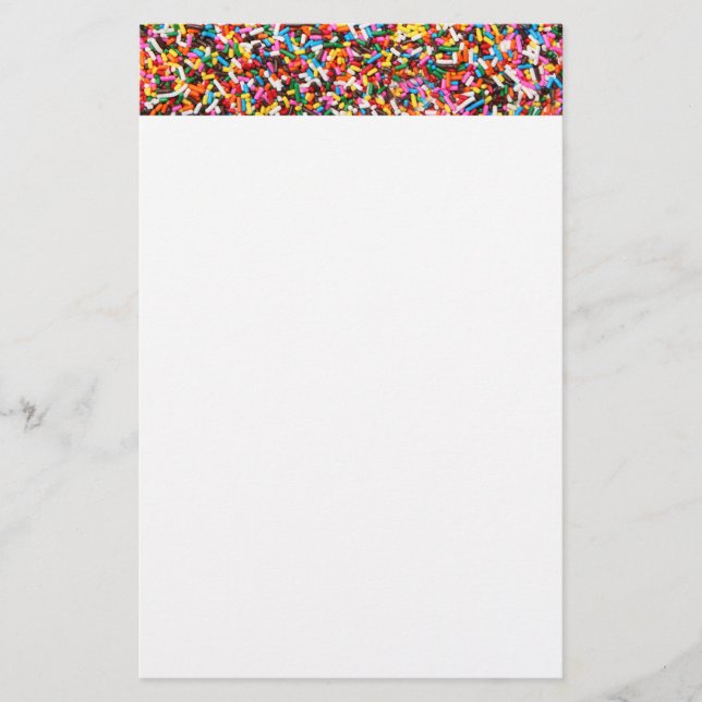 Papelaria Papel de Carta de Sprinkles (Frente)
