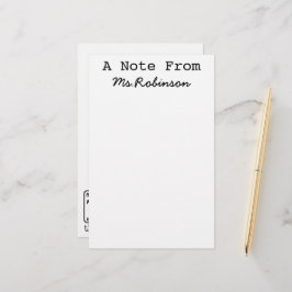 Papelaria Papel de carta de Tema de Ciência de Apreciação de