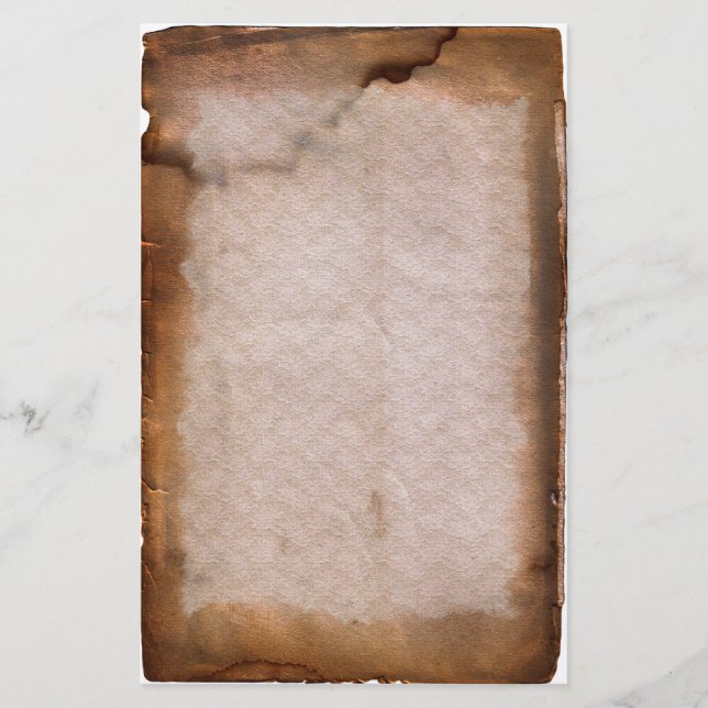 Papelaria Papel de Carta de Vintagem Empilhada Envelhecida (Frente)