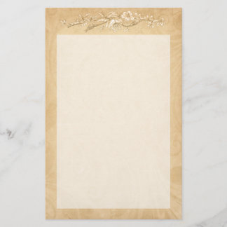 Papelaria Papel de carta decorativo do vintage