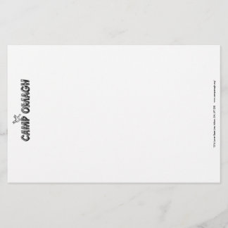 Papelaria Papel de carta do acampamento