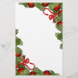 Papelaria Papel de carta do bastão de doces do Natal e do