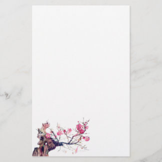Papelaria Papel de carta do CMCarlson Cherry Blossom