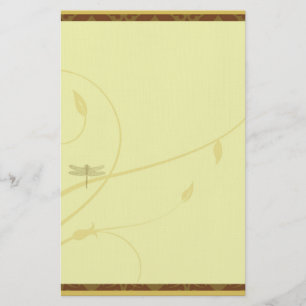 Papelaria Papel de carta do Flourish da libélula