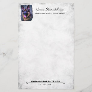 Papelaria Papel de carta do german shepherd
