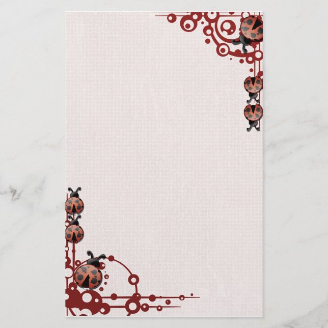 Papelaria Papel de carta do joaninha (Frente)