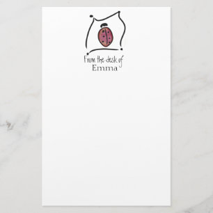 Papelaria Papel de carta do joaninha das crianças