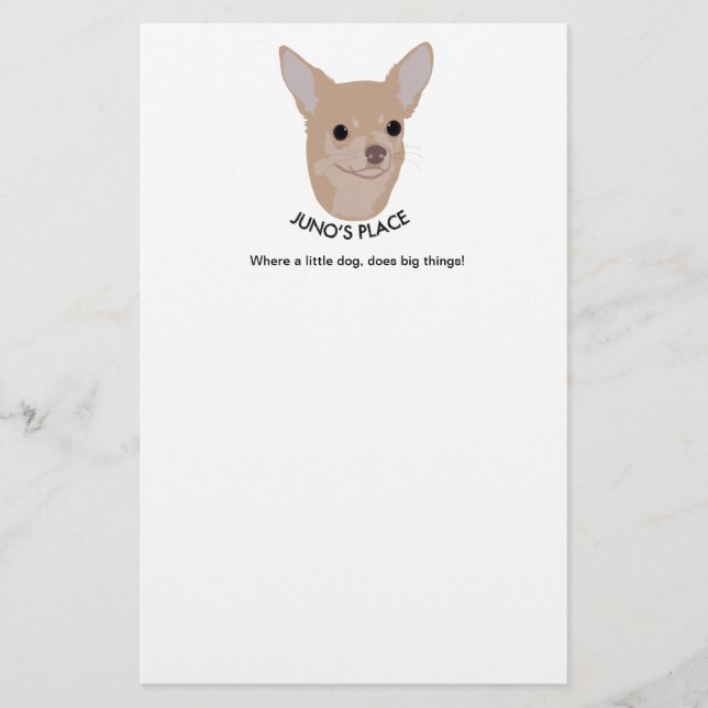 Papelaria Papel de carta do lugar de Juno (Frente)