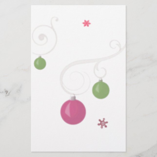 Papelaria Papel de carta do ornamento (Frente)