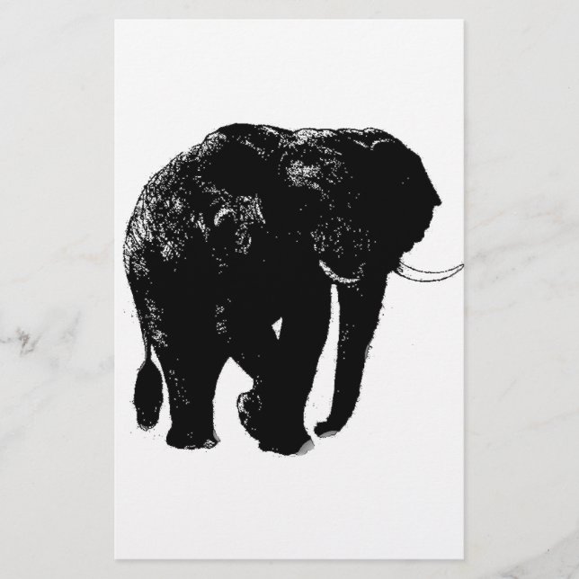 Papelaria Papel de carta elefante (Frente)