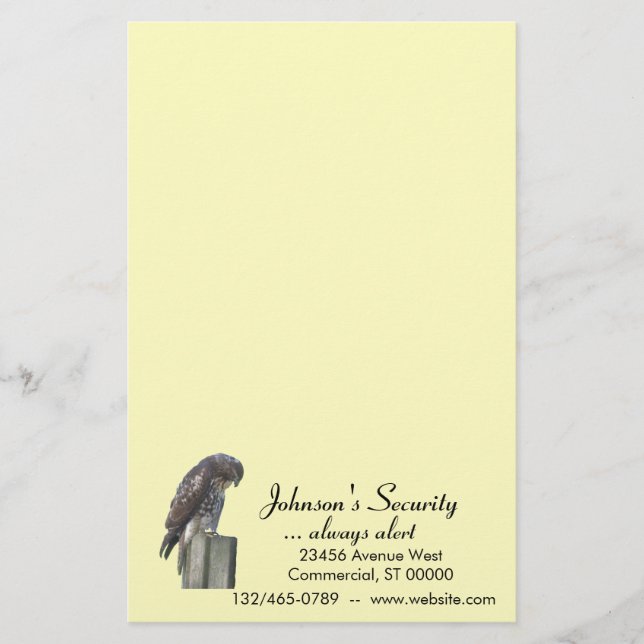 Papelaria Papel de Carta - Falcão (Frente)