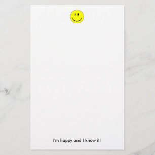 Papelaria Papel de carta feliz da cara