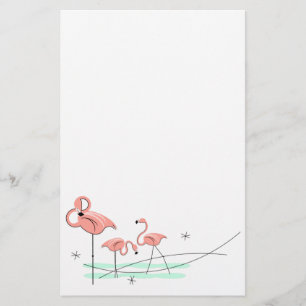 Papelaria Papel de carta Flamingo Ocean Trio