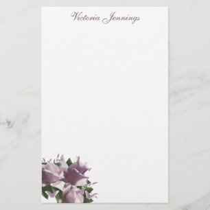 Papelaria Papel de carta flexível para Rosa de Lavanda pers