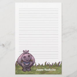 Papelaria Papel de Carta Hippopotamus