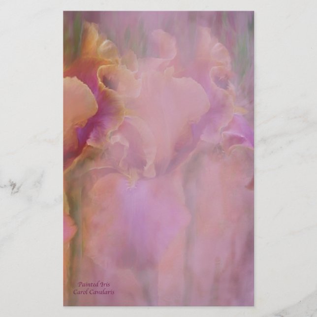 Papelaria Papel de Carta Iris Pintado (Frente)