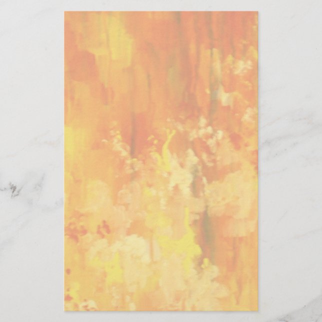 Papelaria Papel de Carta Lavado Laranja (Frente)