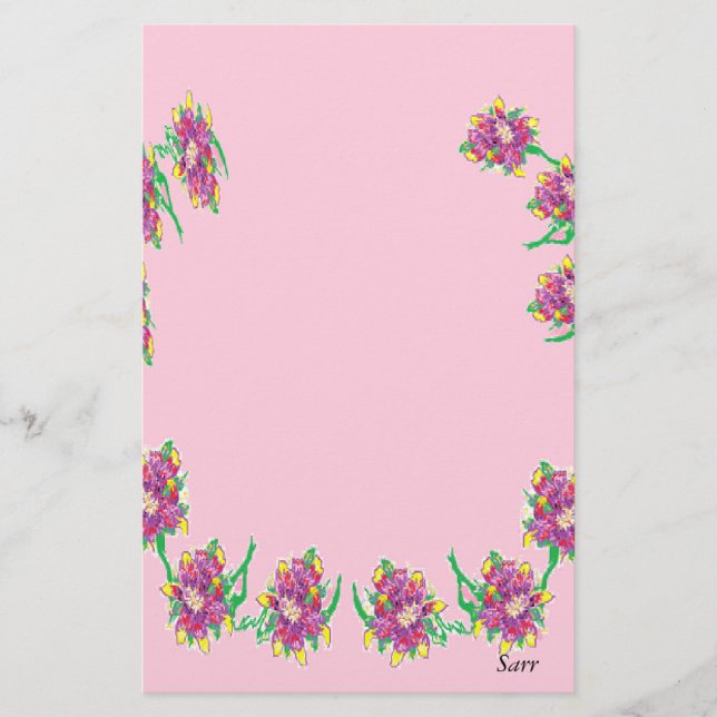 Papelaria Papel de Carta/Lily Asiática (Frente)