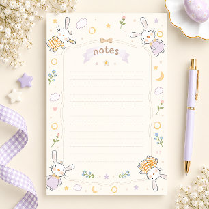 Papelaria Papel de Carta Linha com Coelhinho Celestial Fofo