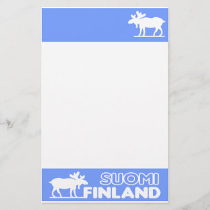 Papelaria Papel de carta Moose da Finlândia - personalizar