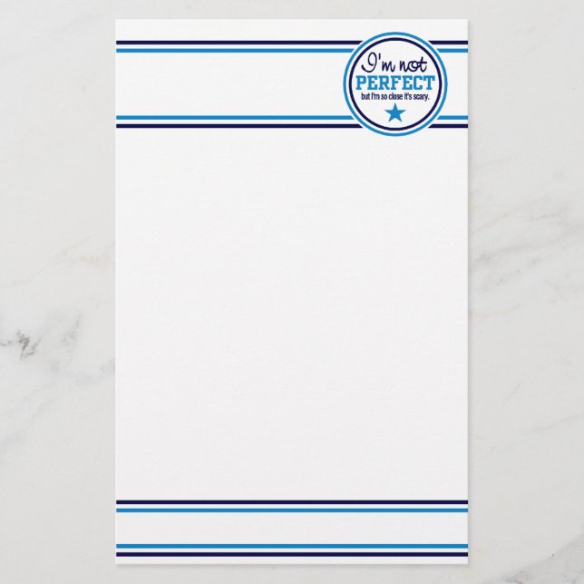 Papelaria PAPEL DE CARTA NÃO PERFEITO, personalizar (Frente)
