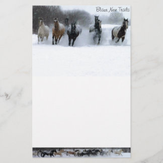 Papelaria Papel de carta novo do cavalo das fugas da chama