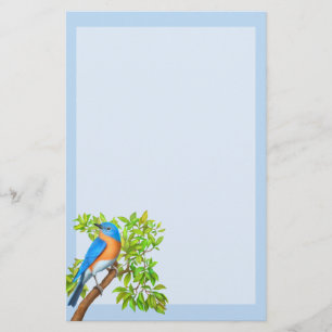 Papelaria Papel de Carta para Aves Selvagens da Bluebird Ori