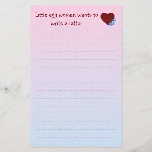 Papelaria Papel de carta para crianças (Frente)