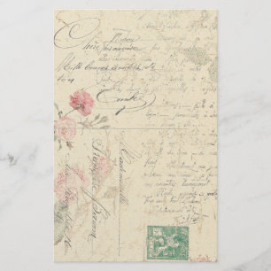 Papelaria Papel de Carta para Ephemera Francês Rosa