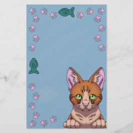 Papelaria Papel de Carta para Gatos