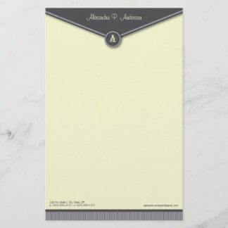 Papelaria Papel de carta para o envelope elegante
