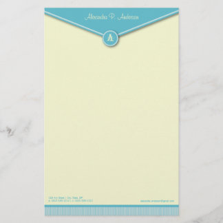 Papelaria Papel de carta para o envelope elegante (tiffany)