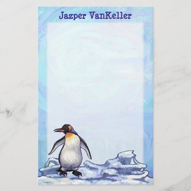 Papelaria Papel de Carta Penguin (Frente)
