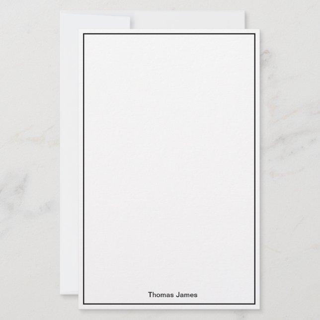 Papelaria Papel de Carta Personalizado (Frente)