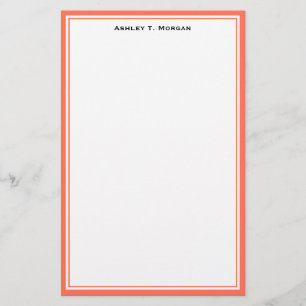 Papelaria Papel de Carta Personalizado Branco Simplicity Cor